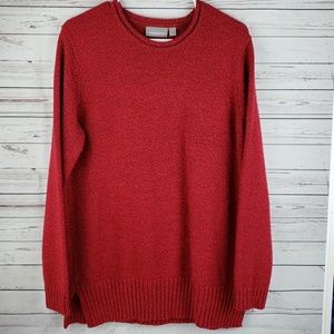 Croft&barrow red knit sweater